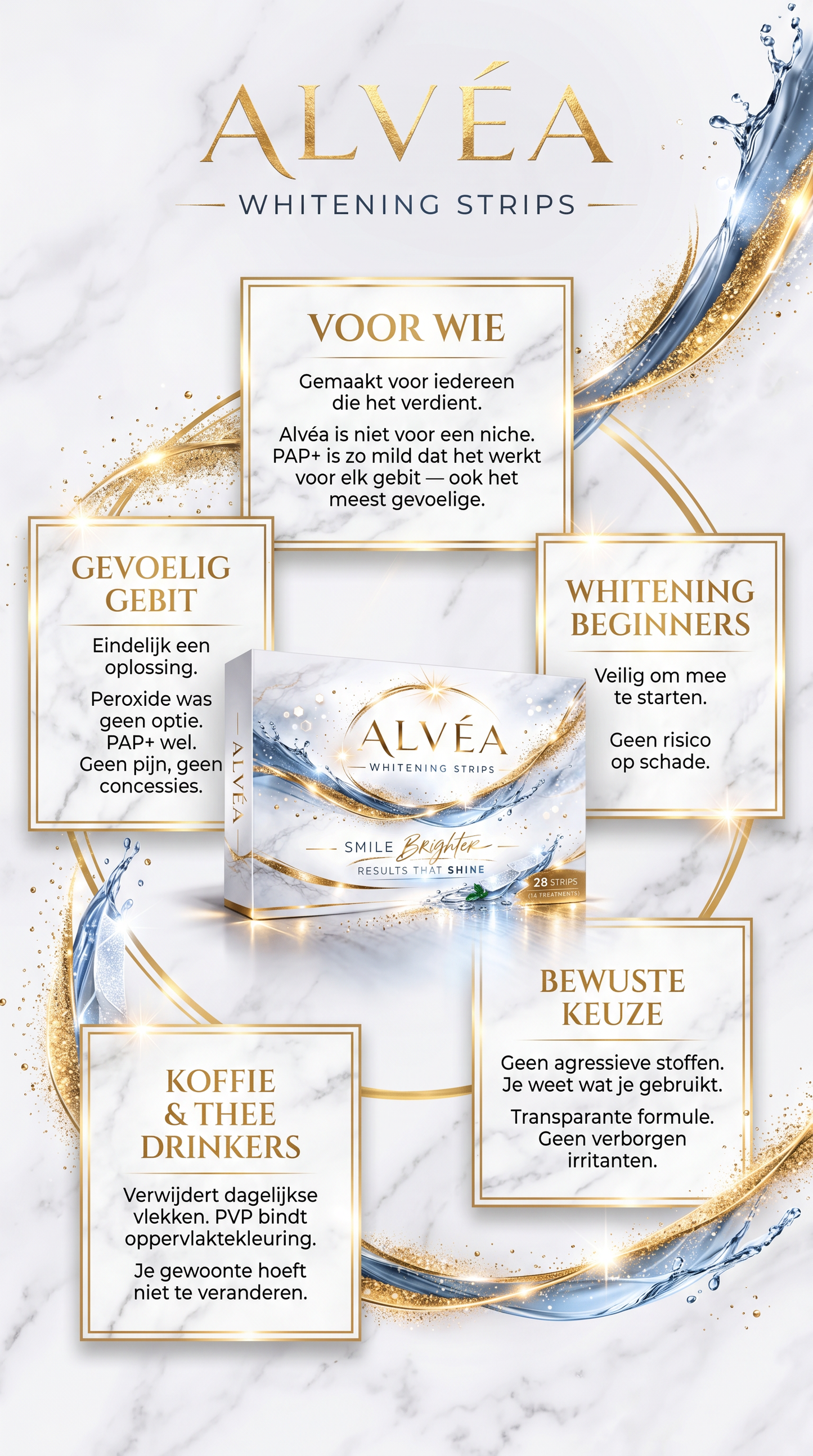 Alvéa Whitening Strips PAP+ 14 behandelingen